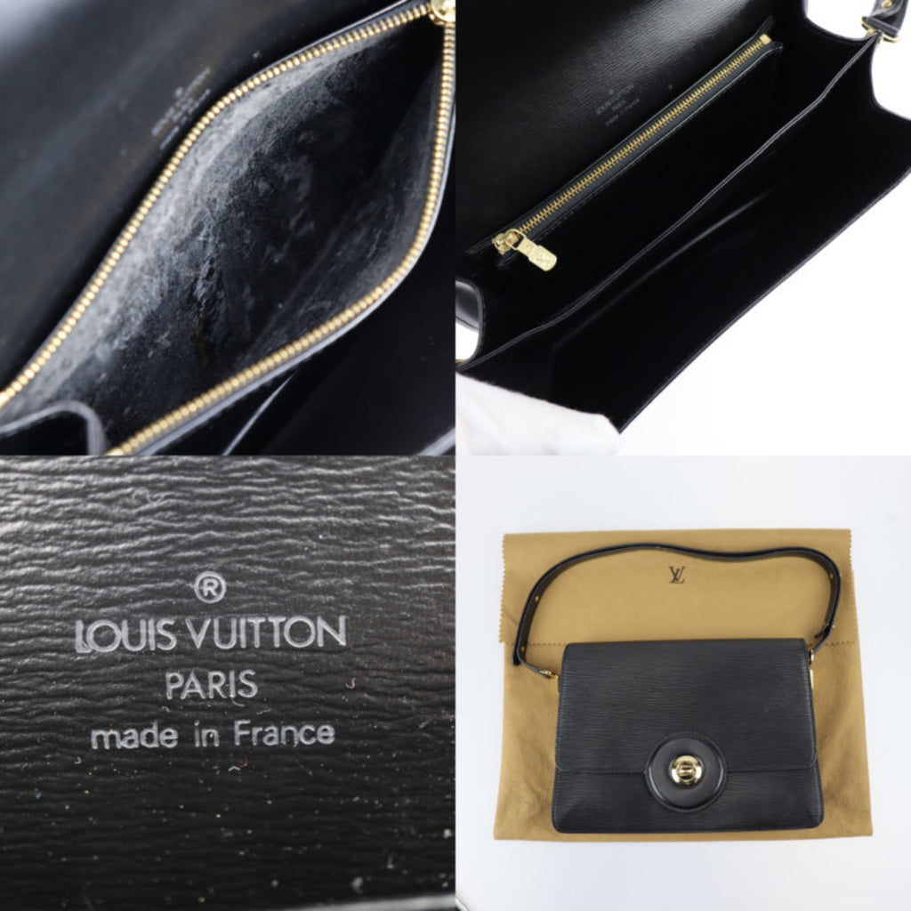 Louis Vuitton Black Epi Leather Handbag Shoulder Bag Tote Bag (Pre-Owned)