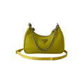 Prada Yellow Nylon Handbag Pochette Shoulder Bag (Pre-Owned)