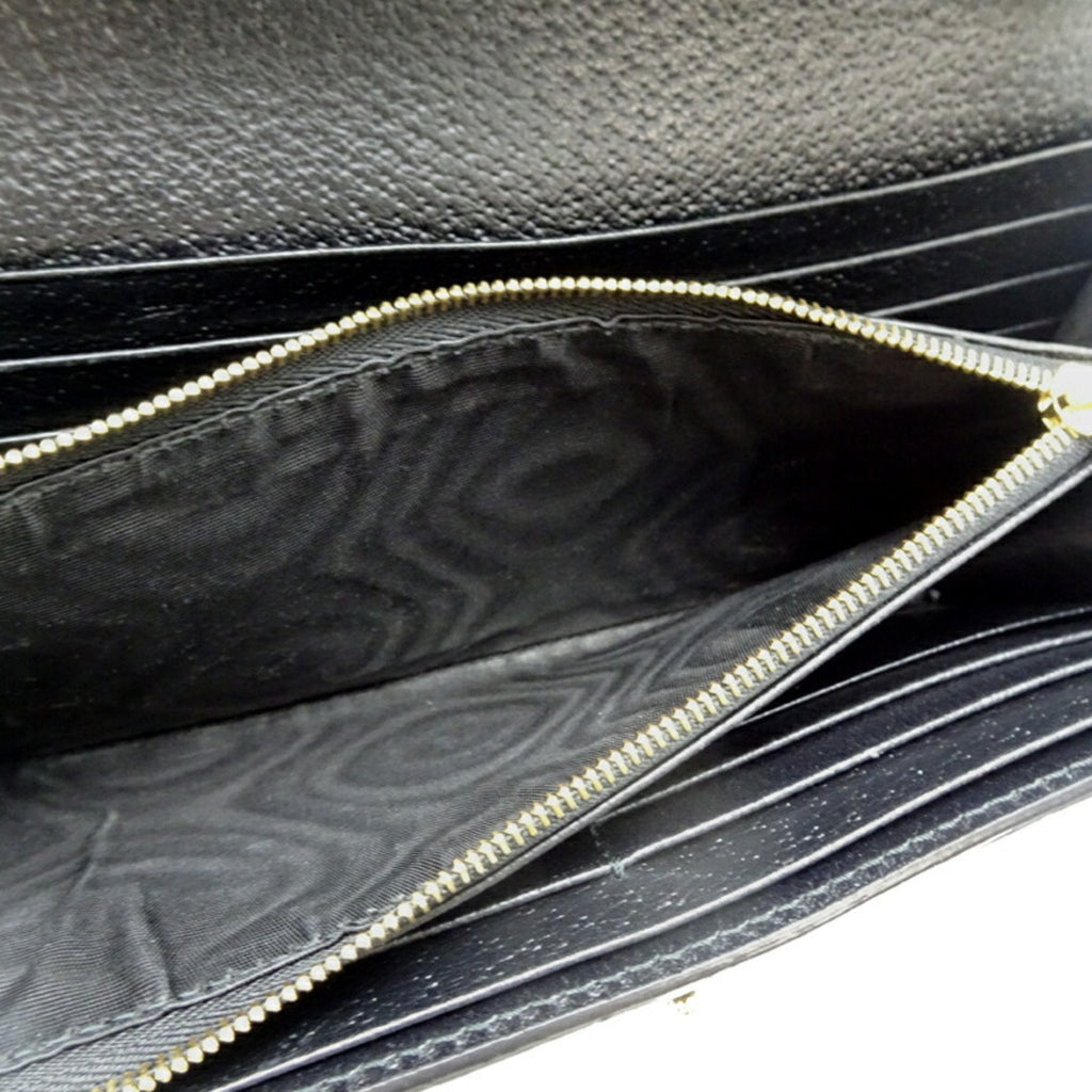 Gucci Black Gg Canvas Chain/Shoulder Wallet (Pre-Owned)