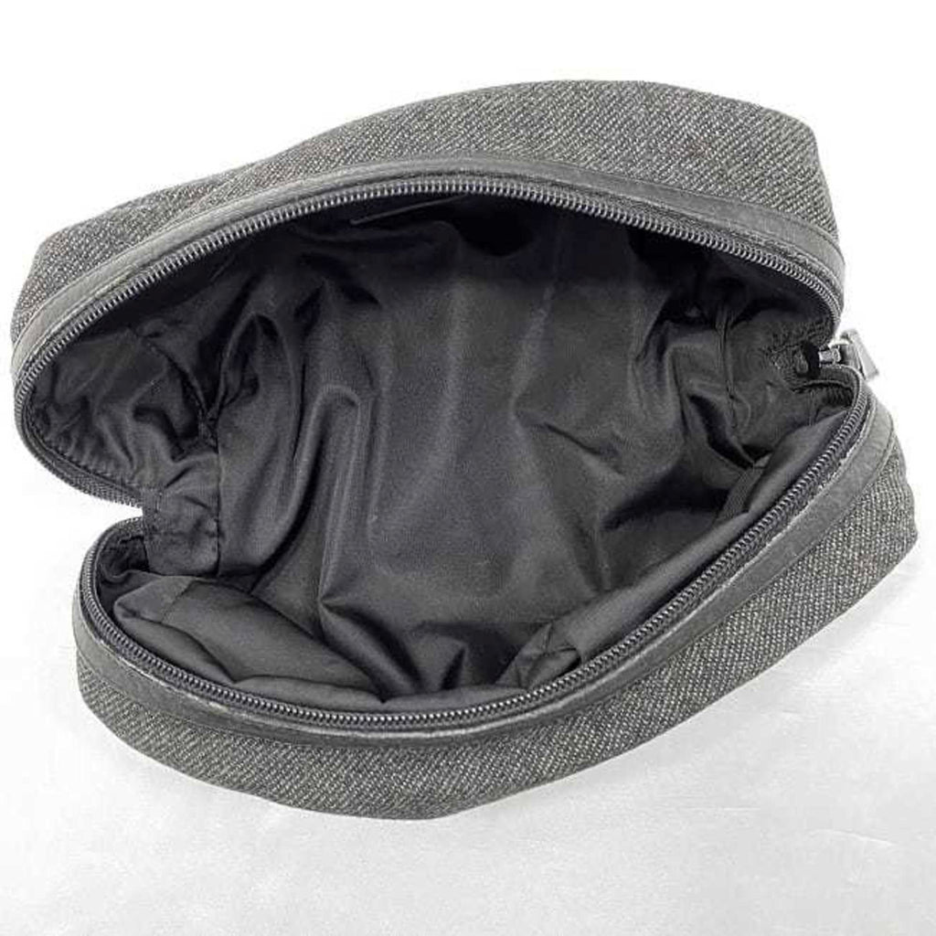 Prada Gray Tweed Wool Nylon Pouch (Pre-Owned)