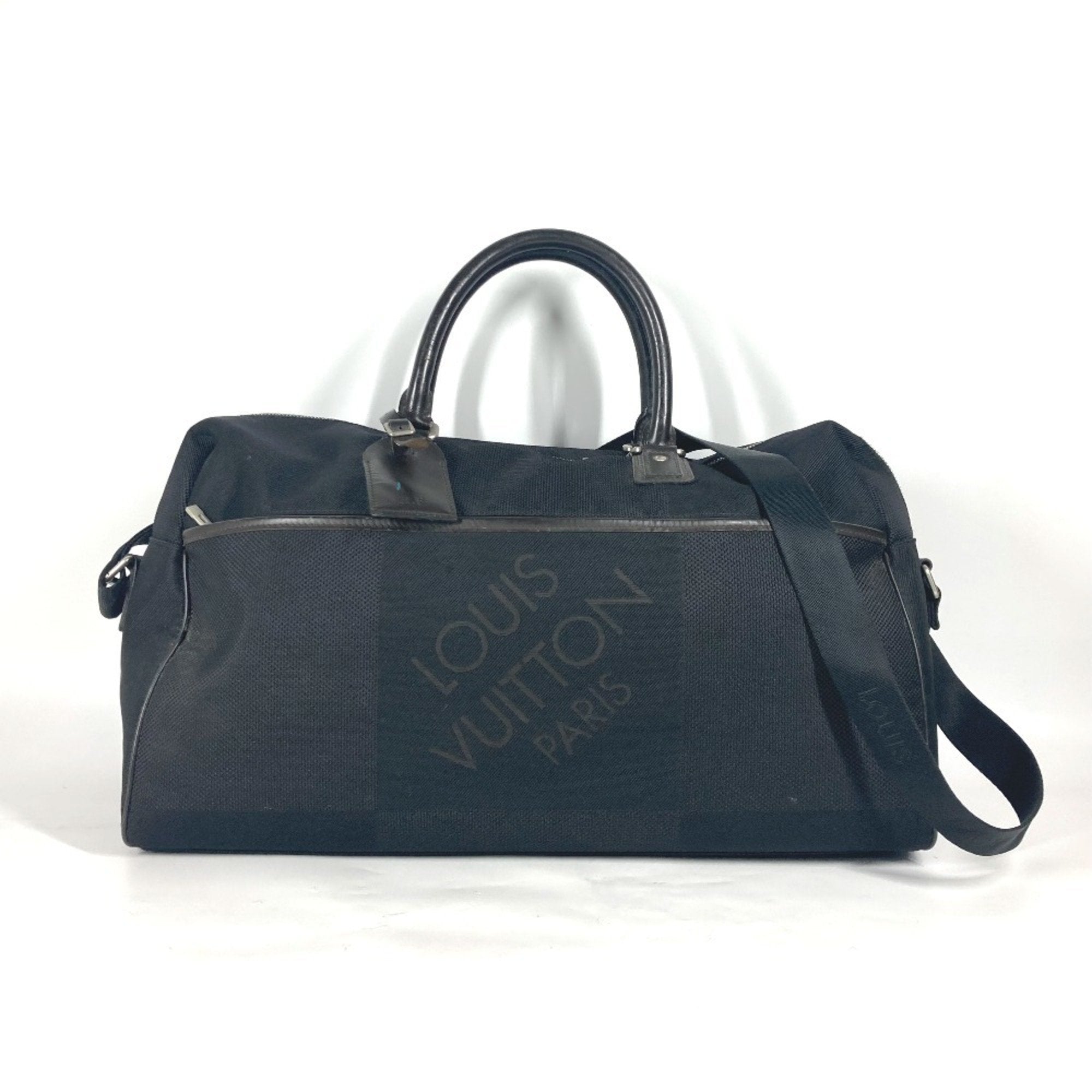 Louis Vuitton Black Damier Geant Canvas Boston Bag Shoulder Bag (Pre-Owned)