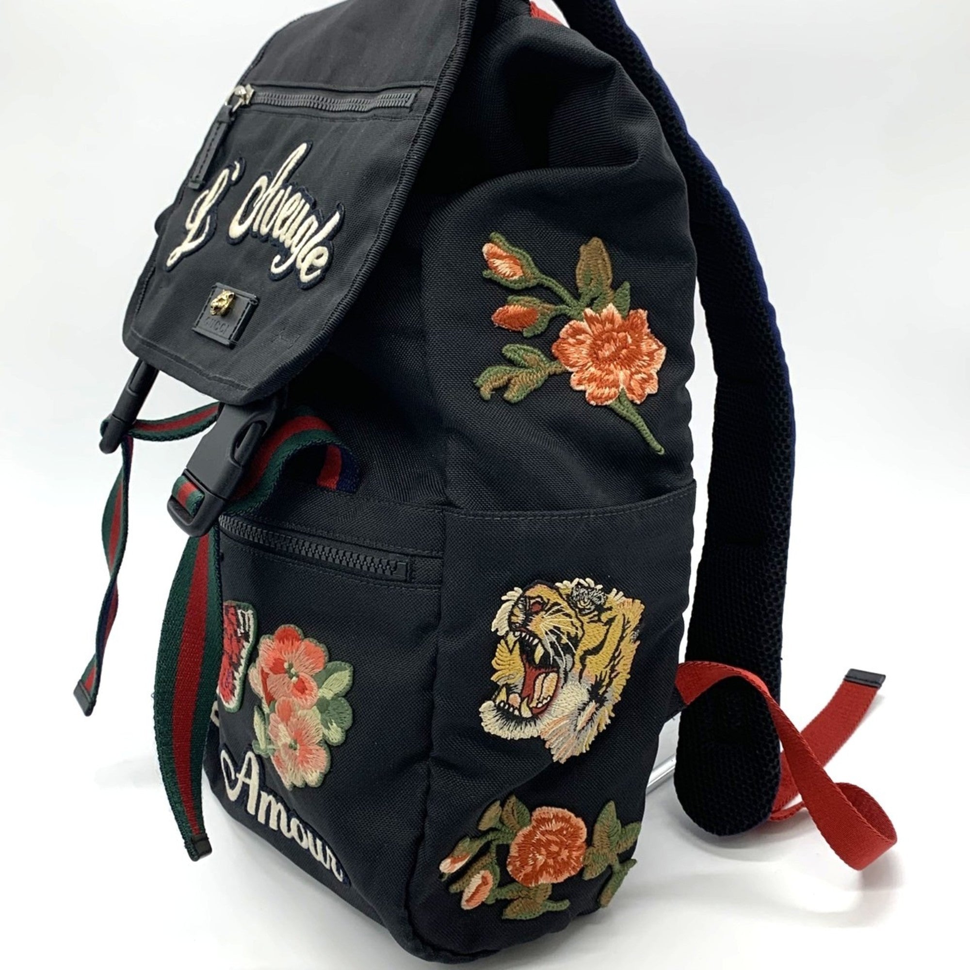 Gucci Black Nylon Backpack (Pre-Owned)
