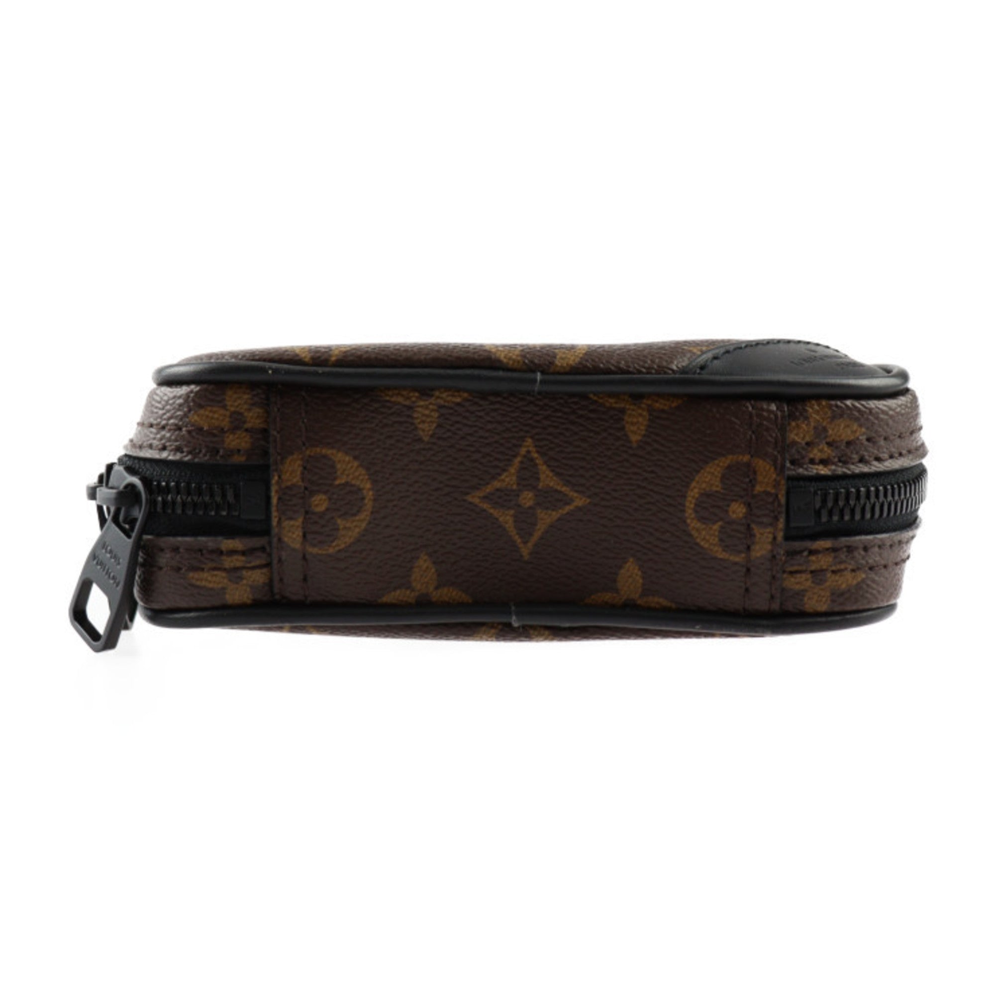 Louis Vuitton Black Brown Monogram Monogram Leather Shoulder Bag Sling Bag (Pre-Owned)