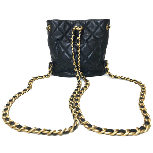 Chanel Black Leather Backpack (Pre-Owned)