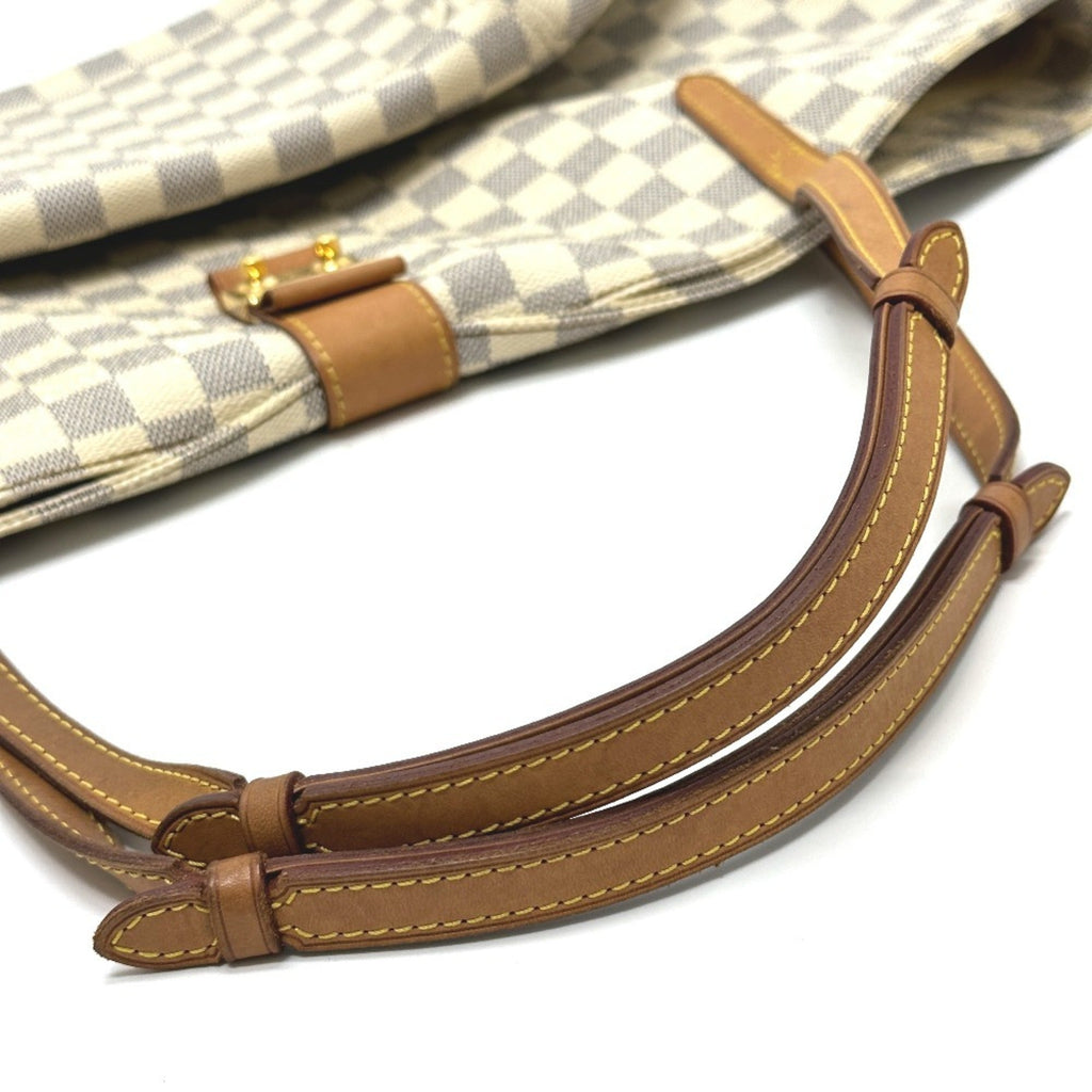 Louis Vuitton White Damier Azur Shoulder Bag Tote Bag (Pre-Owned)