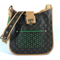 Louis Vuitton Brown Green Monogram Perforated Shoulder Bag (Pre-Owned)