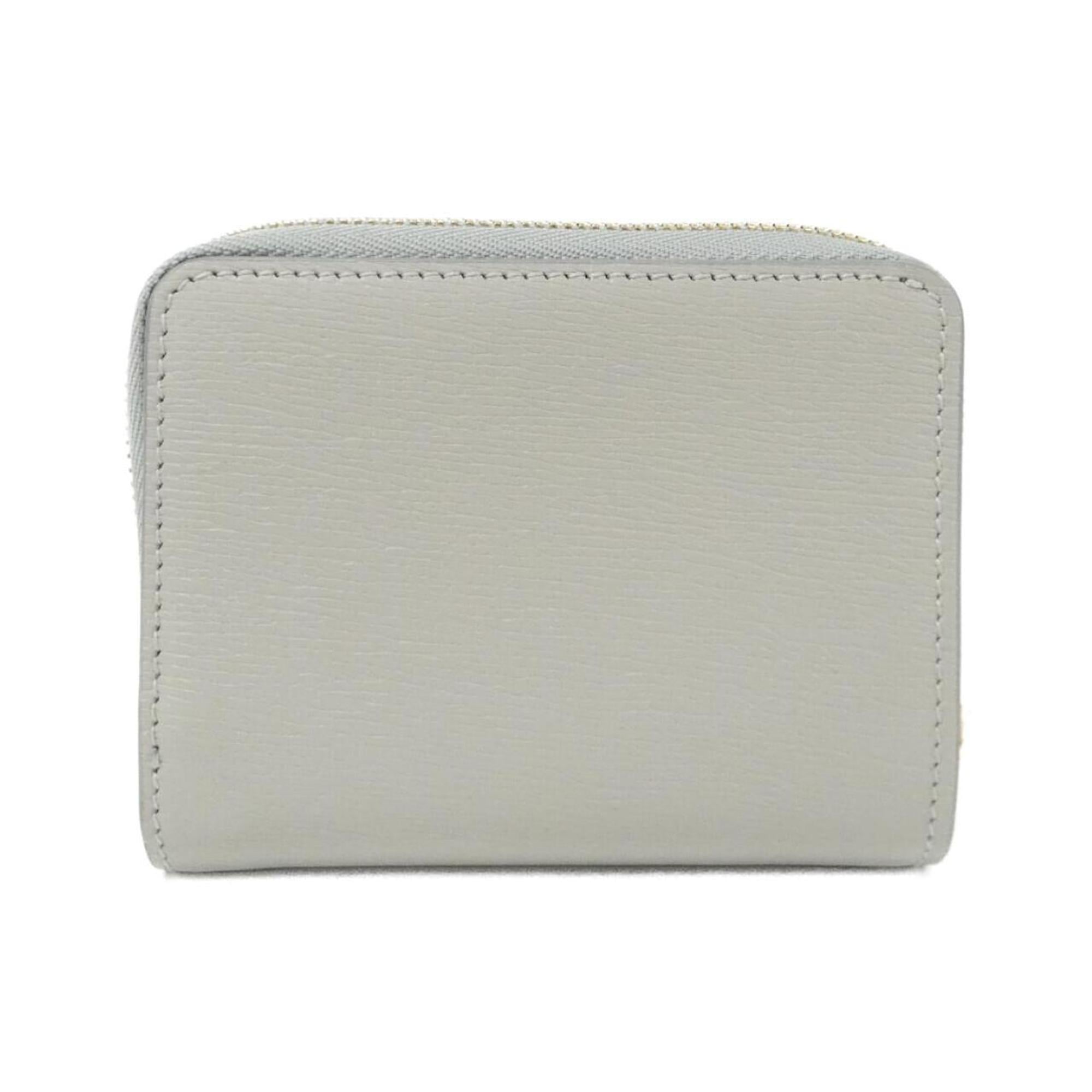 Gucci Gold Gray Light Gray Leather Wallet (Bi-Fold) (Pre-Owned)