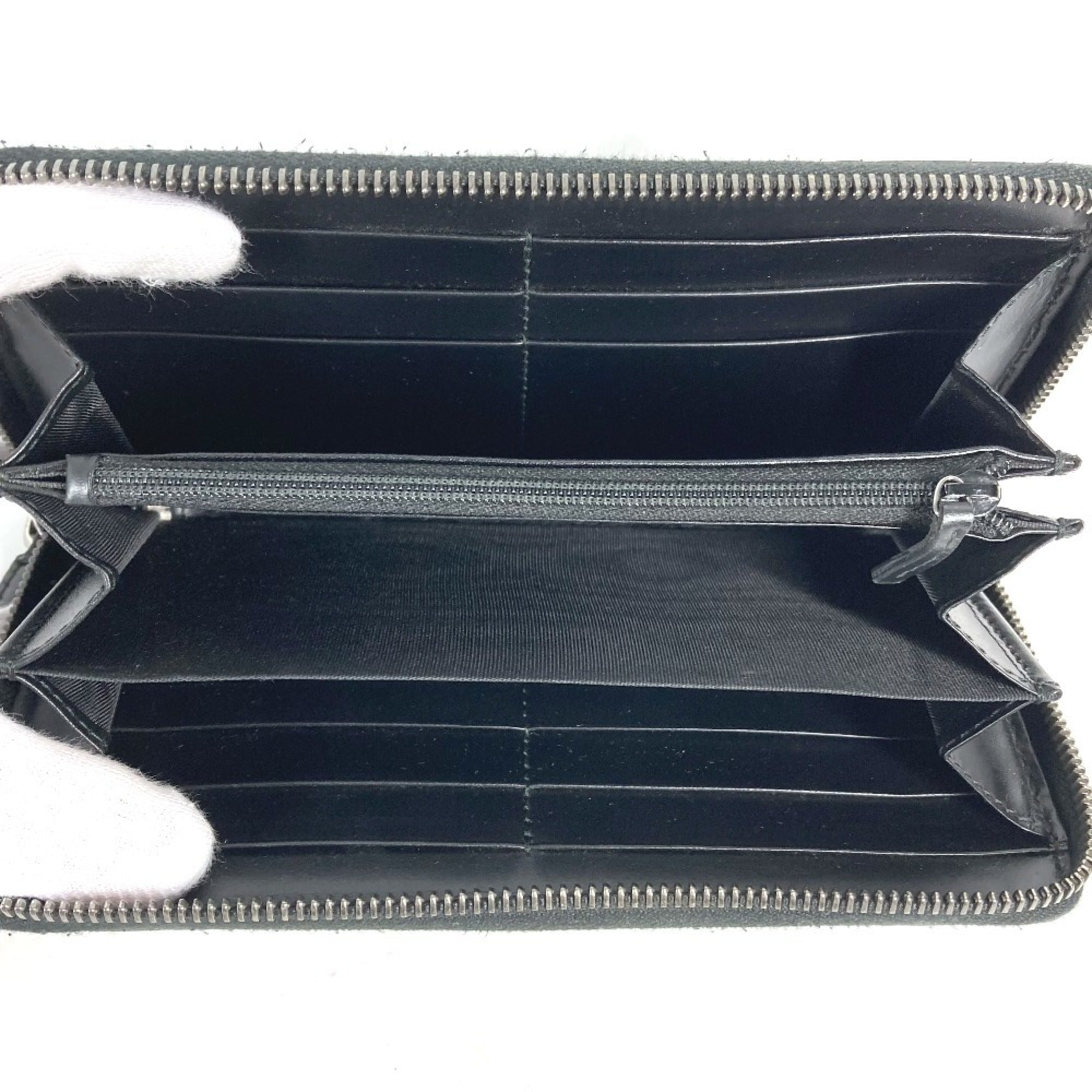 Gucci Black Leather Long Wallet (Bi-Fold) (Pre-Owned)