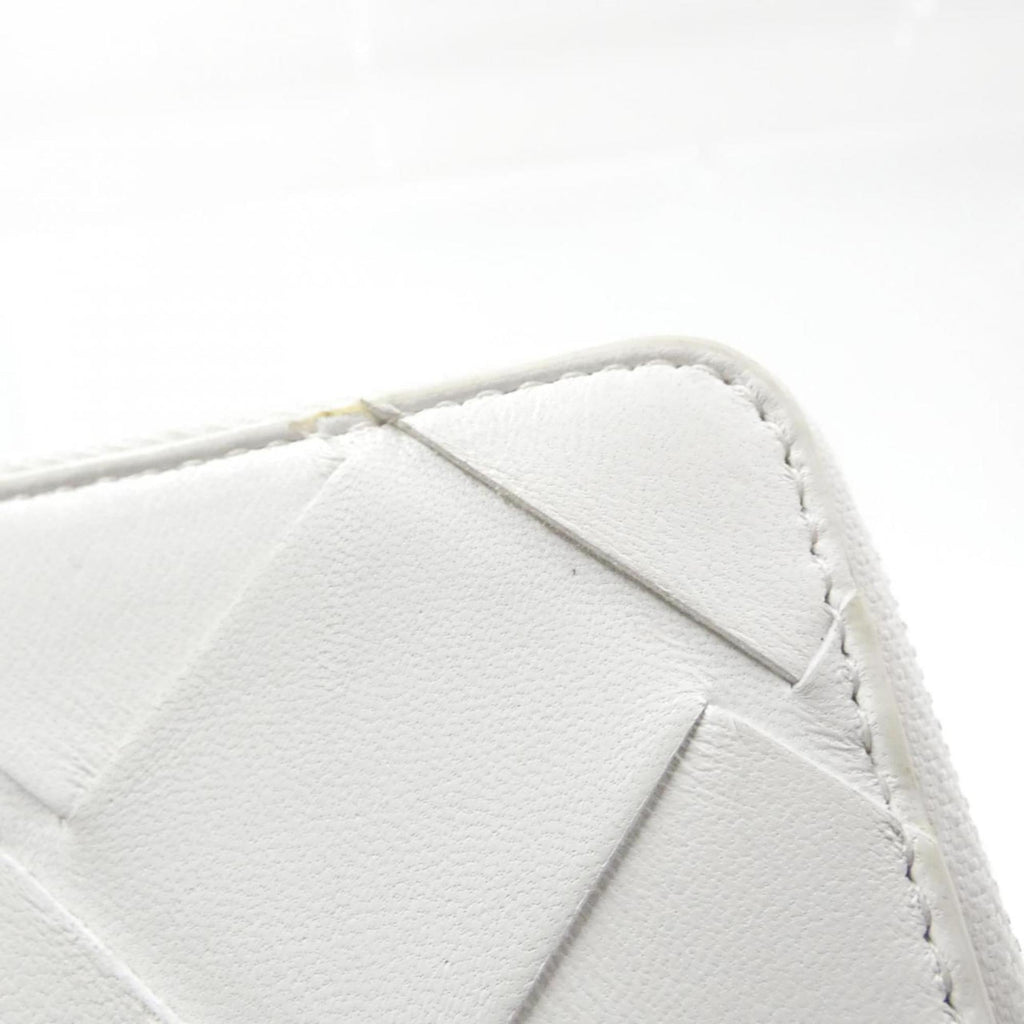 Bottega Veneta White Leather Wallet (Bi-Fold) (Pre-Owned)
