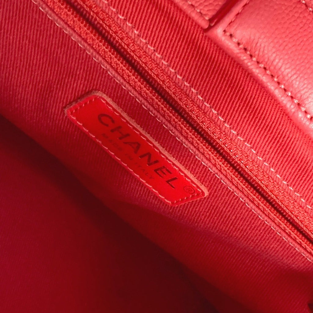Chanel Pink Grained Calfskin Shoulder Bag Tote Bag (Pre-Owned)