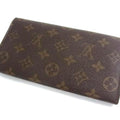 Louis Vuitton Monogram Brown Pvc Leather Long Wallet (Bi-Fold) (Pre-Owned)