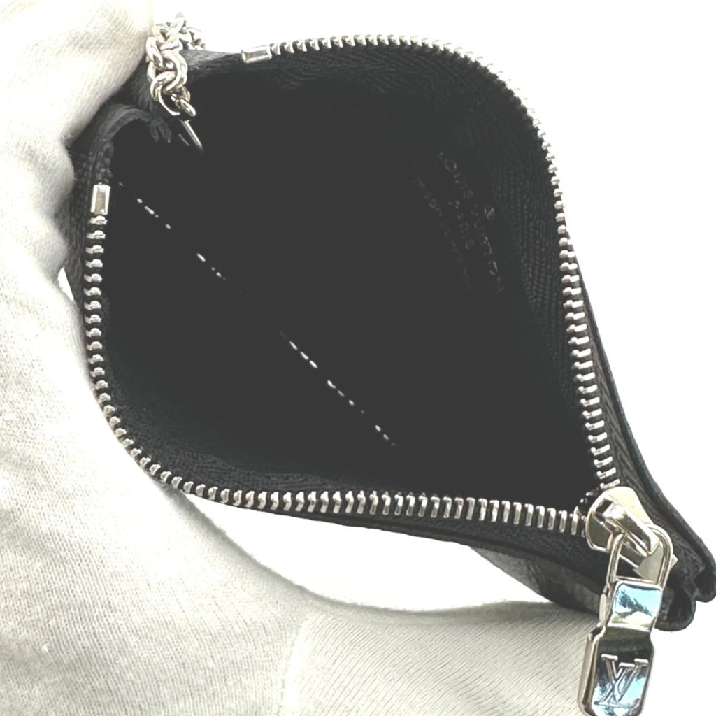 Louis Vuitton Damier Graphite Gray Damier Graphite Coin Purse/Coin Case (Pre-Owned)