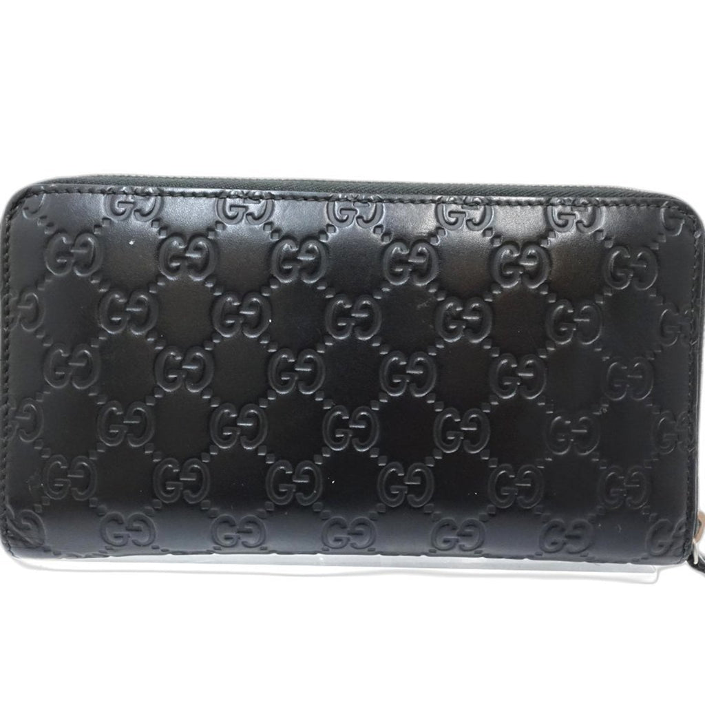 Gucci Black Leather Long Wallet (Bi-Fold) (Pre-Owned)