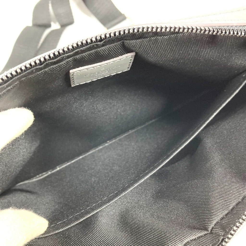 Louis Vuitton Gray Monogram Shadow Clutch Bag Shoulder Bag (Pre-Owned)