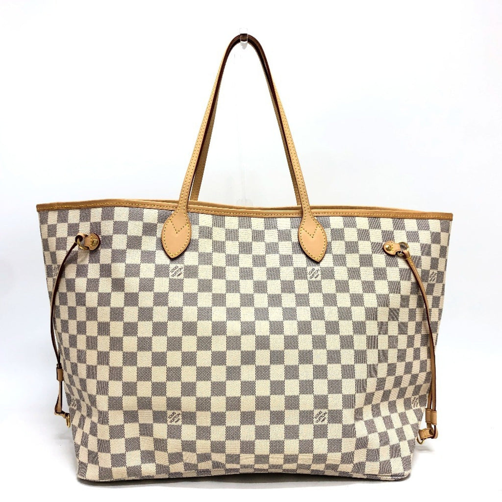 Louis Vuitton Azur White Damier Azur Shoulder Bag Tote Bag (Pre-Owned)