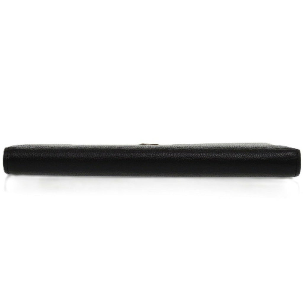 Chanel Black Leather Wallet (Bi-Fold) (Pre-Owned)