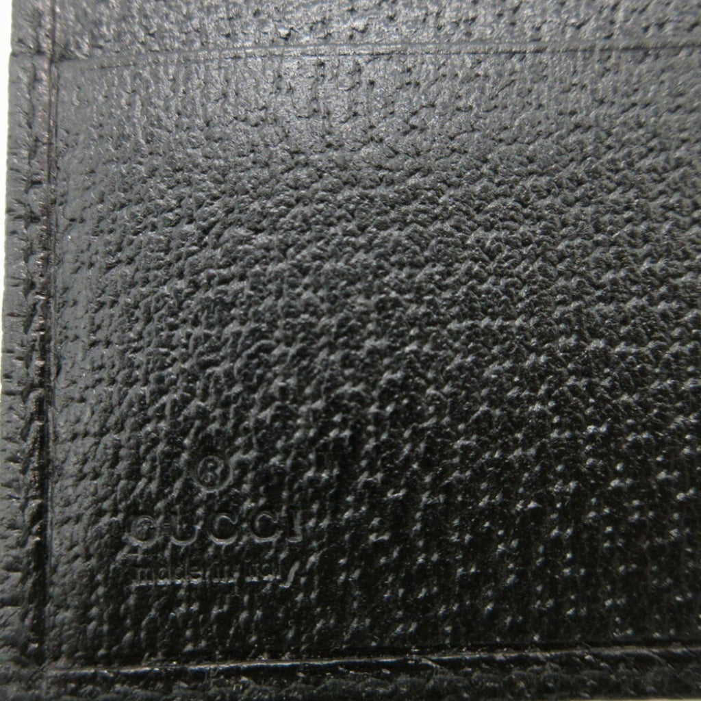 Gucci Black Gg Canvas Leather Wallet (Bi-Fold) (Pre-Owned)