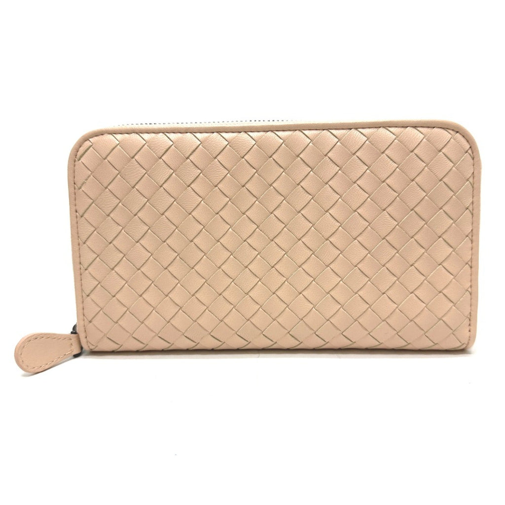 Bottega Veneta Pink Leather Long Wallet (Bi-Fold) (Pre-Owned)