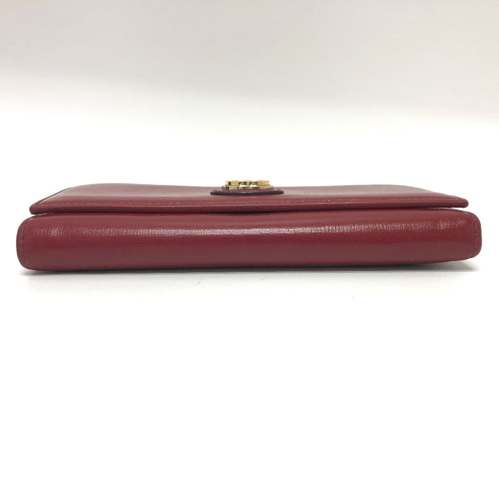 Gucci Red Leather Wallet (Bi-Fold) (Pre-Owned)