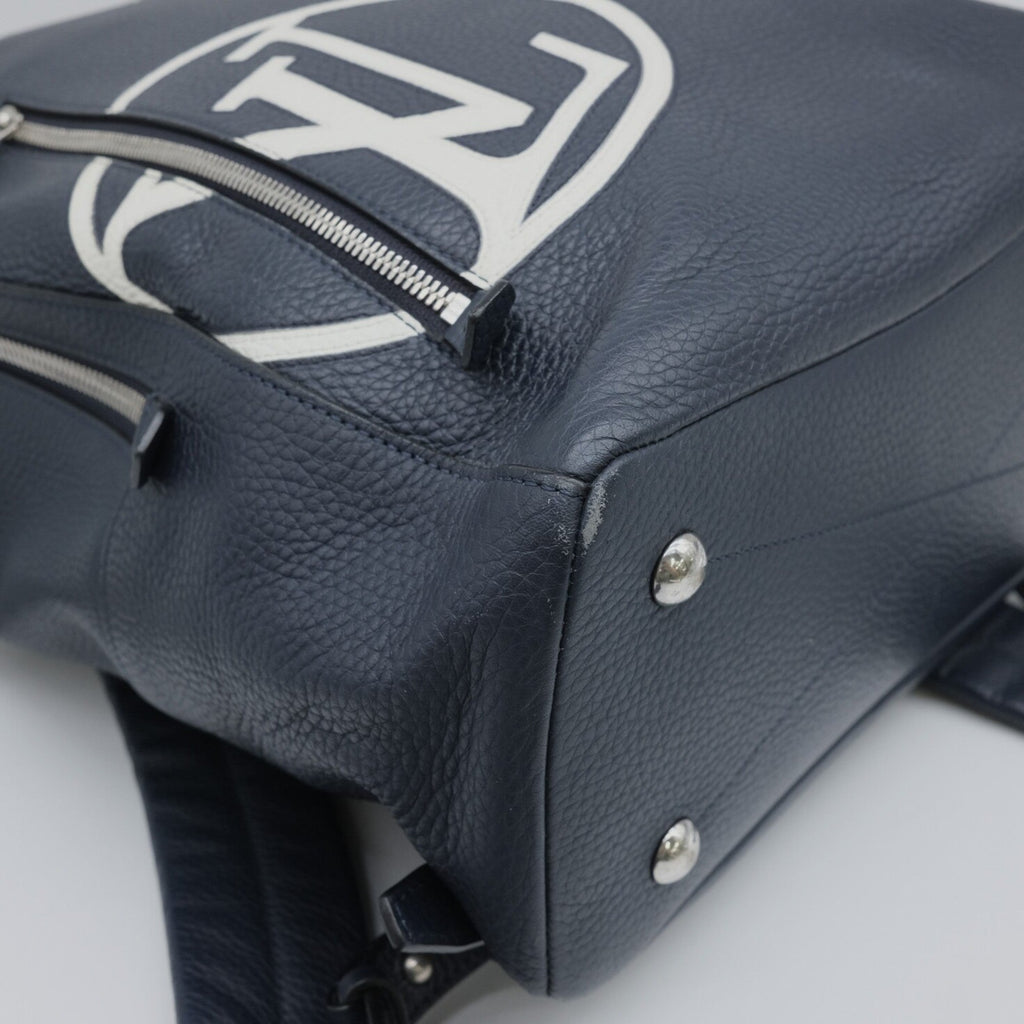 Louis Vuitton Dark Navy Leather Backpack (Pre-Owned)