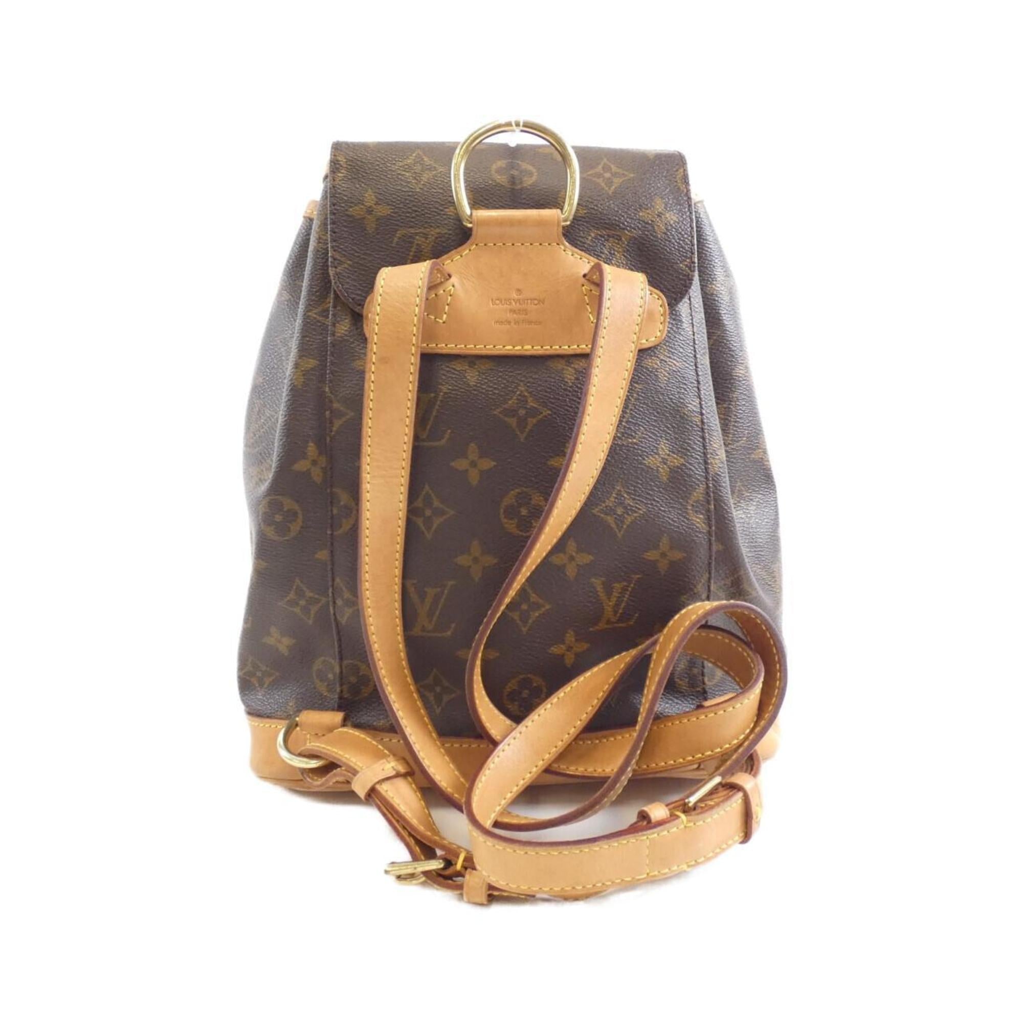 Louis Vuitton Monogram Marron Coated Canvas Backpack (Pre-Owned)