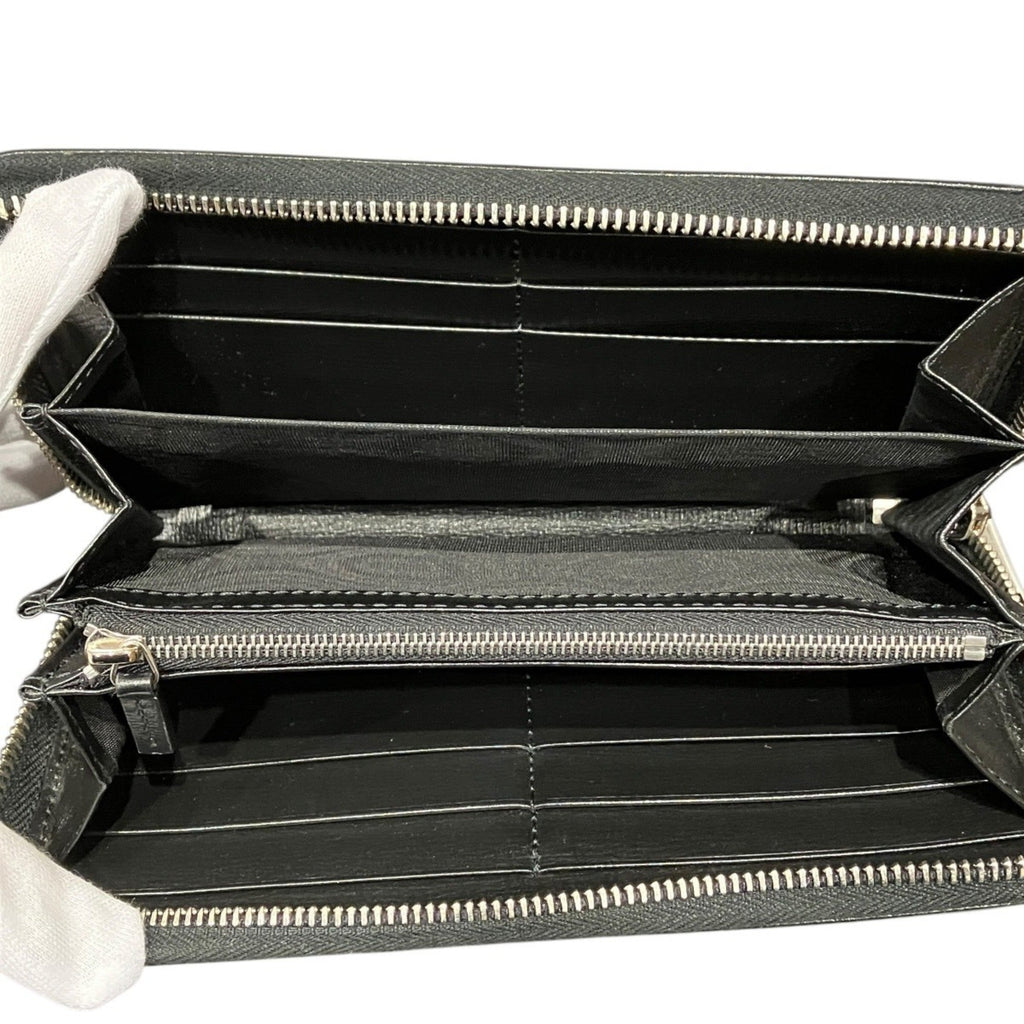 Gucci Black Gg Supreme Long Wallet (Bi-Fold) (Pre-Owned)