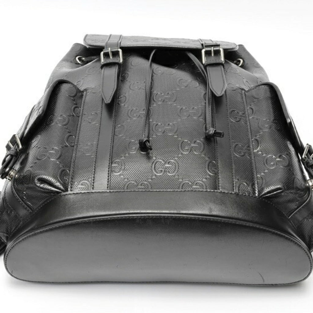 Gucci Black Leather Backpack (Pre-Owned)