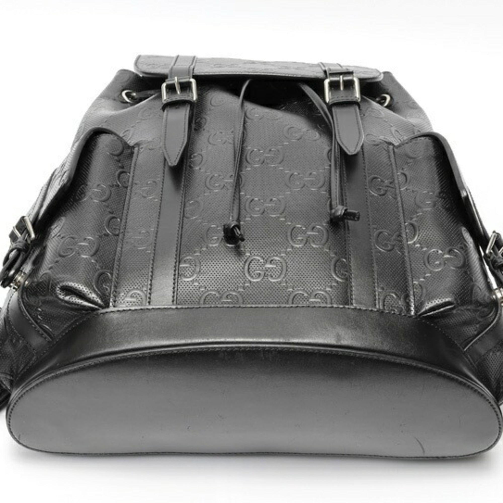 Gucci Black Leather Backpack (Pre-Owned)