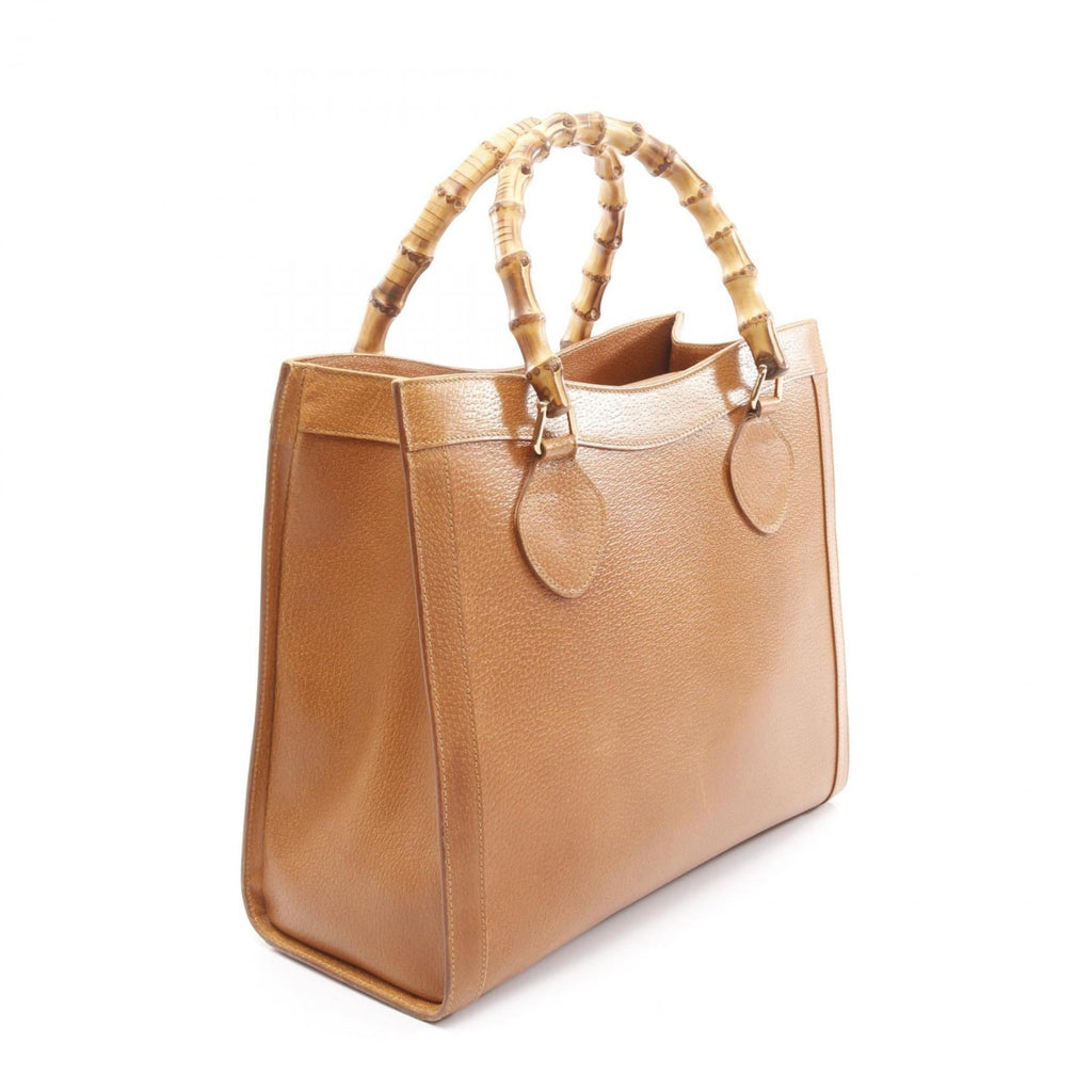 Gucci Brown Leather Tote Bag (Pre-Owned)