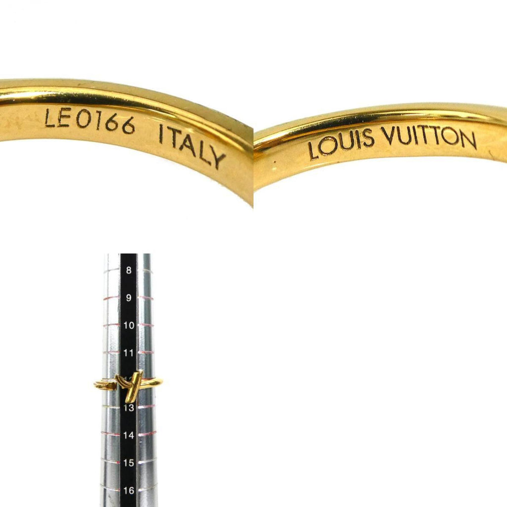 Louis Vuitton Gold Metal Band Ring (Pre-Owned)