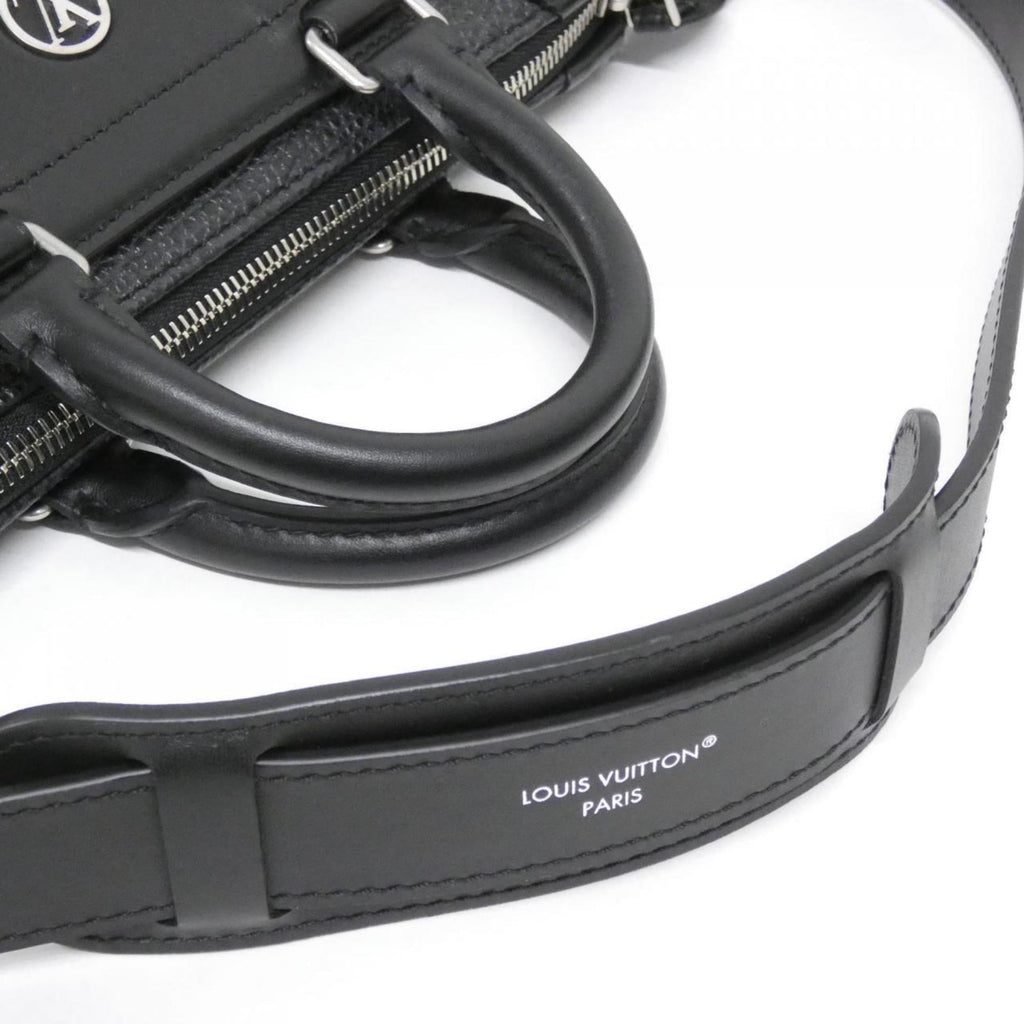 Louis Vuitton Black Leather Handbag (Pre-Owned)