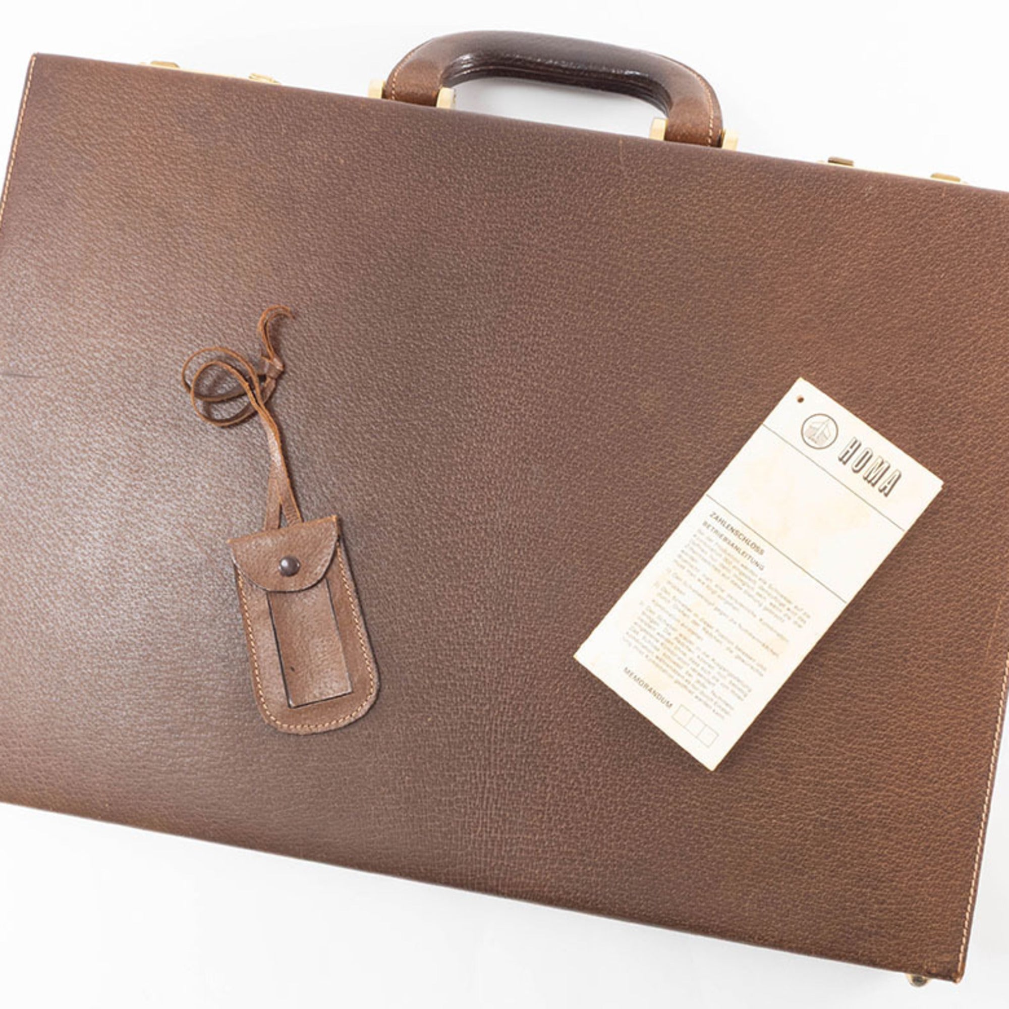 Gucci Brown Leather Attaché Case (Pre-Owned)