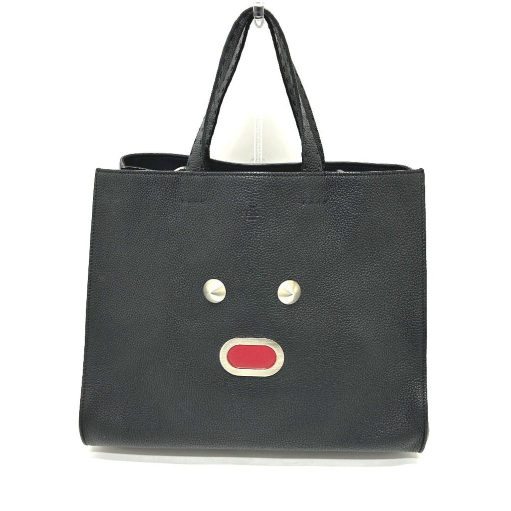 Fendi Selleria Black Leather Tote Bag (Pre-Owned)