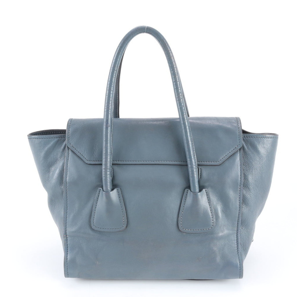 Prada Blue Leather Handbag (Pre-Owned)