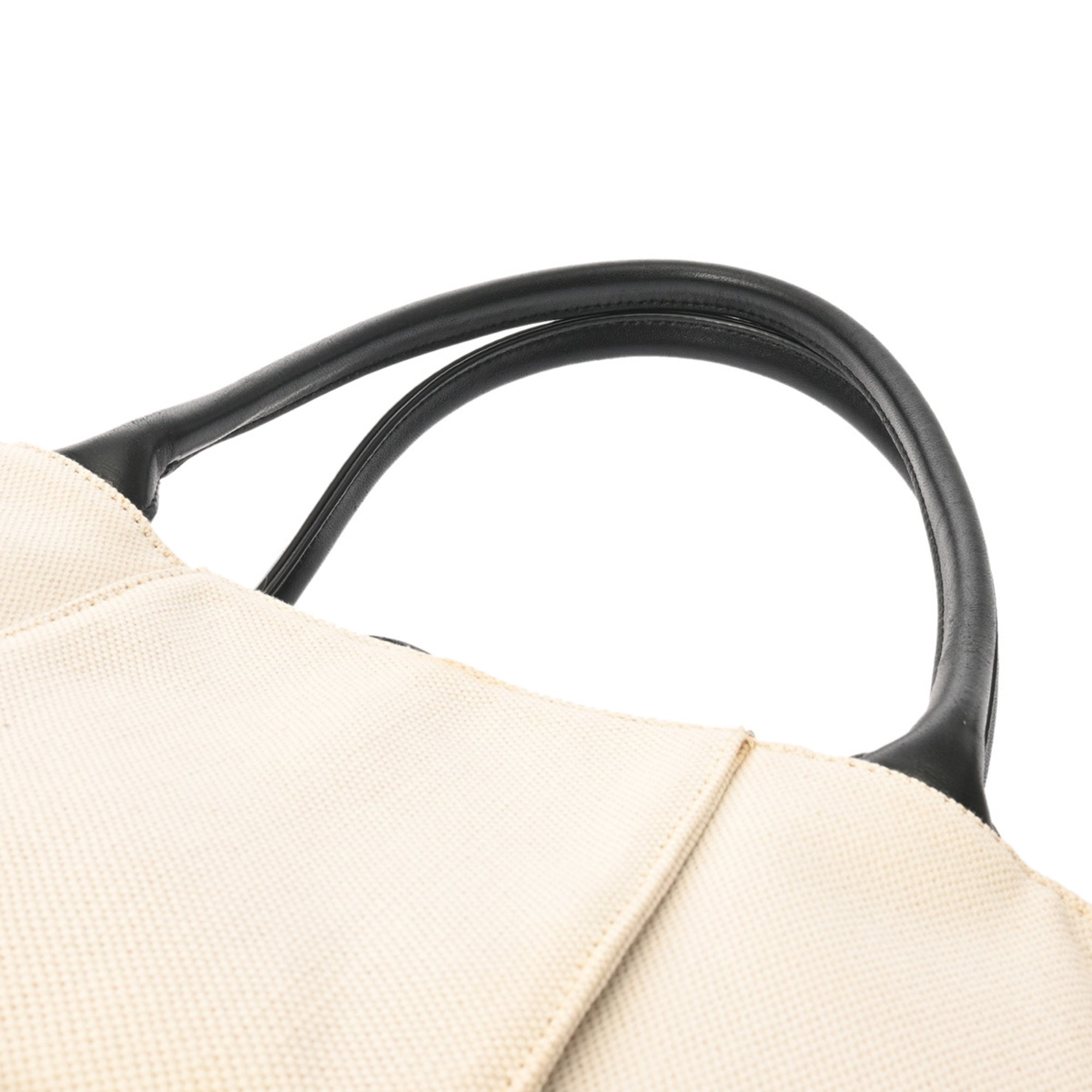 Bottega Veneta Ivory Canvas Tote Bag (Pre-Owned)