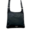 Prada Black Nylon Leather Shoulder Bag (Pre-Owned)