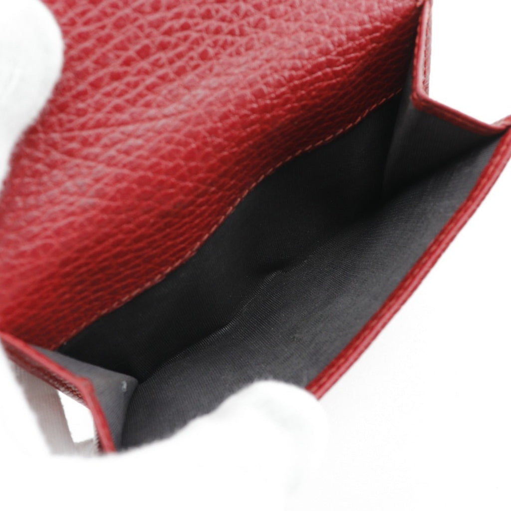 Gucci Red Color Leather Wallet (Bi-Fold) (Pre-Owned)