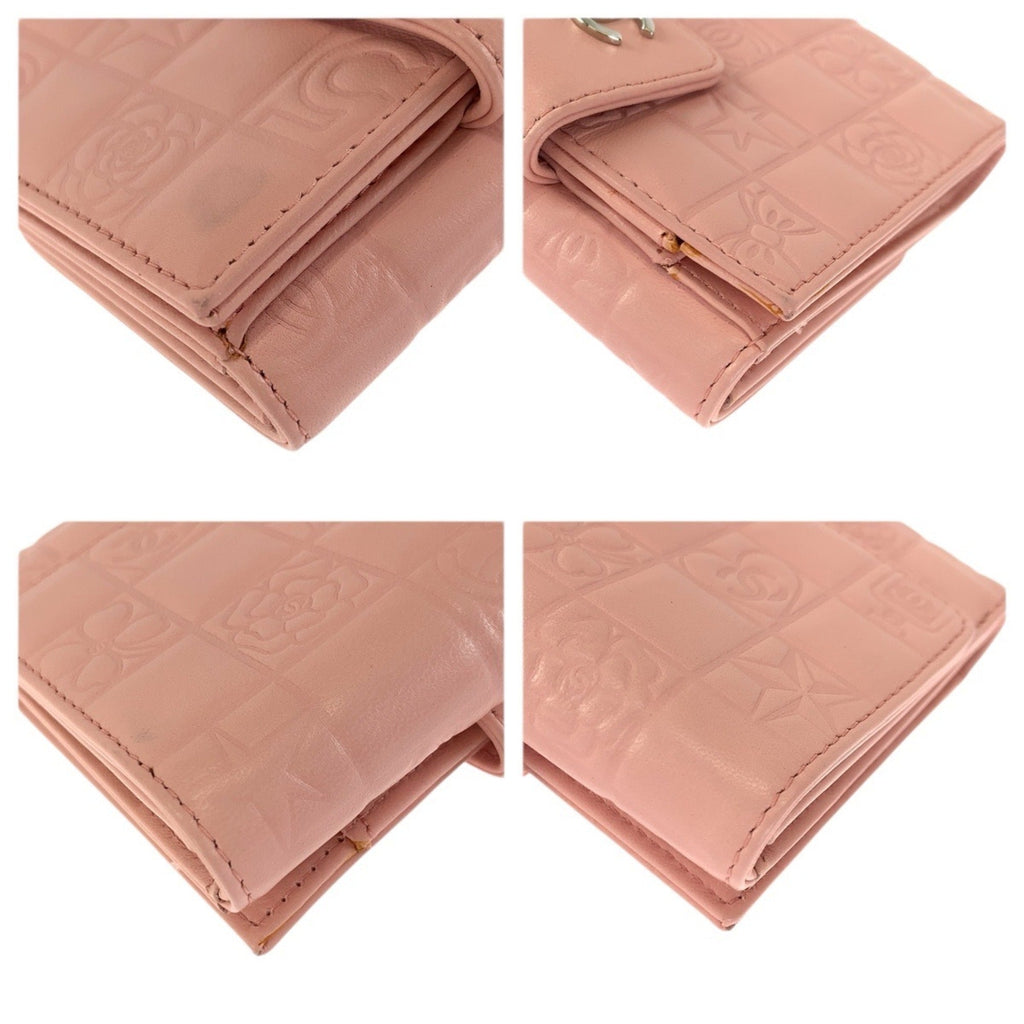Chanel Pink Leather Wallet (Bi-Fold) (Pre-Owned)