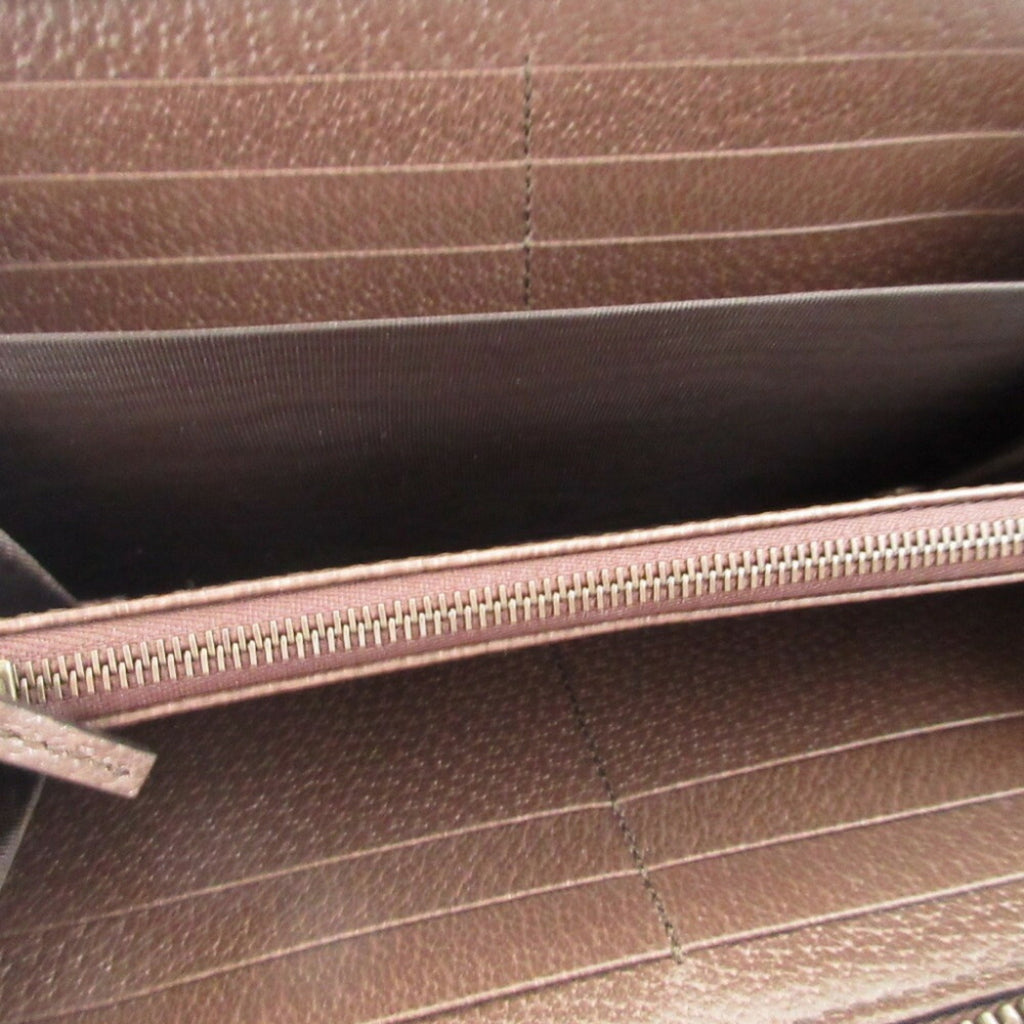 Gucci Beige Brown Gg Supreme Leather Coin Purse/Coin Case (Pre-Owned)