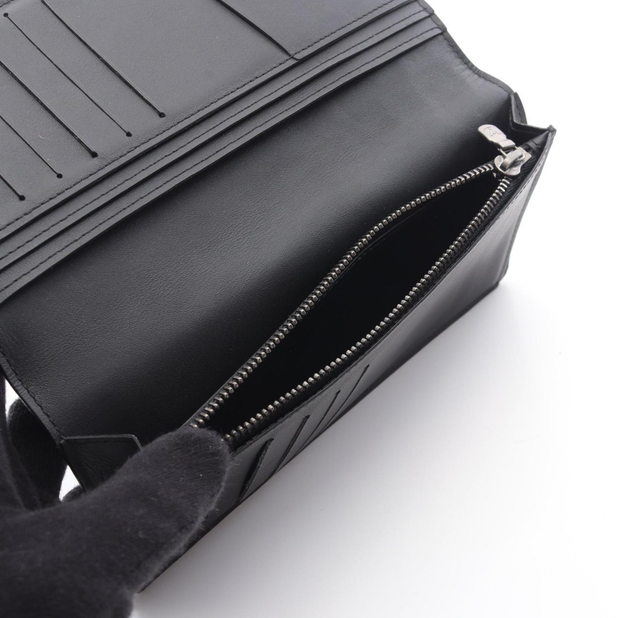 Louis Vuitton Black Onyx Damier Infini Leather Long Wallet (Bi-Fold) (Pre-Owned)
