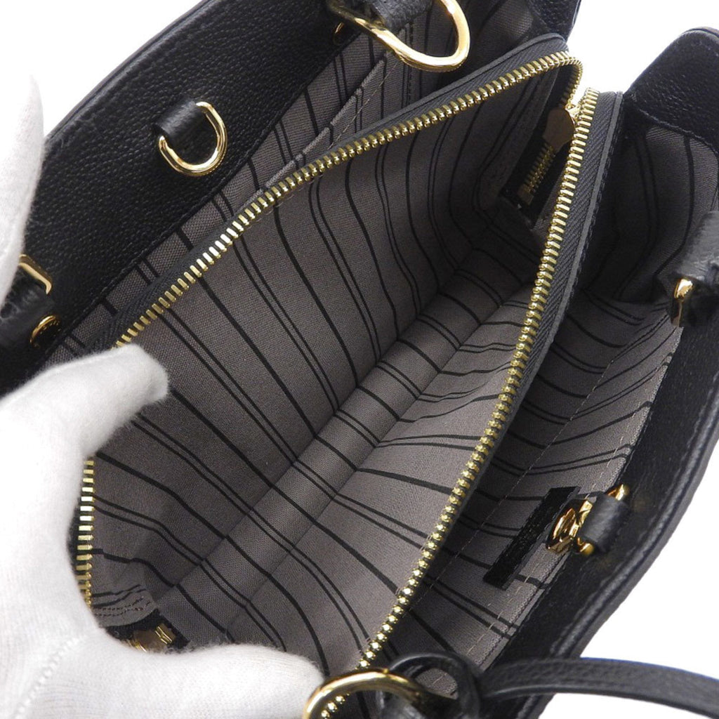 Louis Vuitton Monogram Empreinte Black Noir Leather Handbag (Pre-Owned)