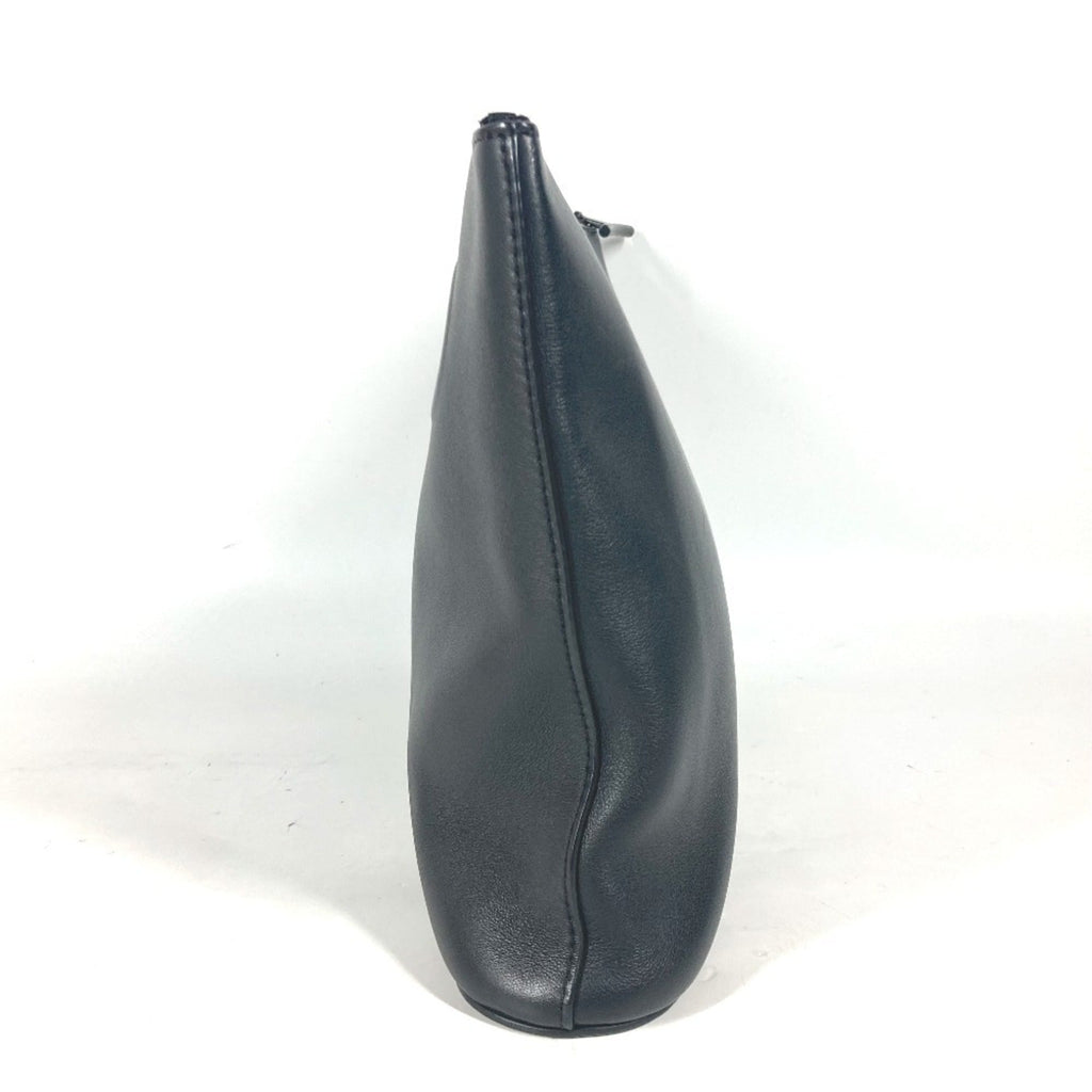 Louis Vuitton Black Leather Clutch Bag Pochette Pouch (Pre-Owned)