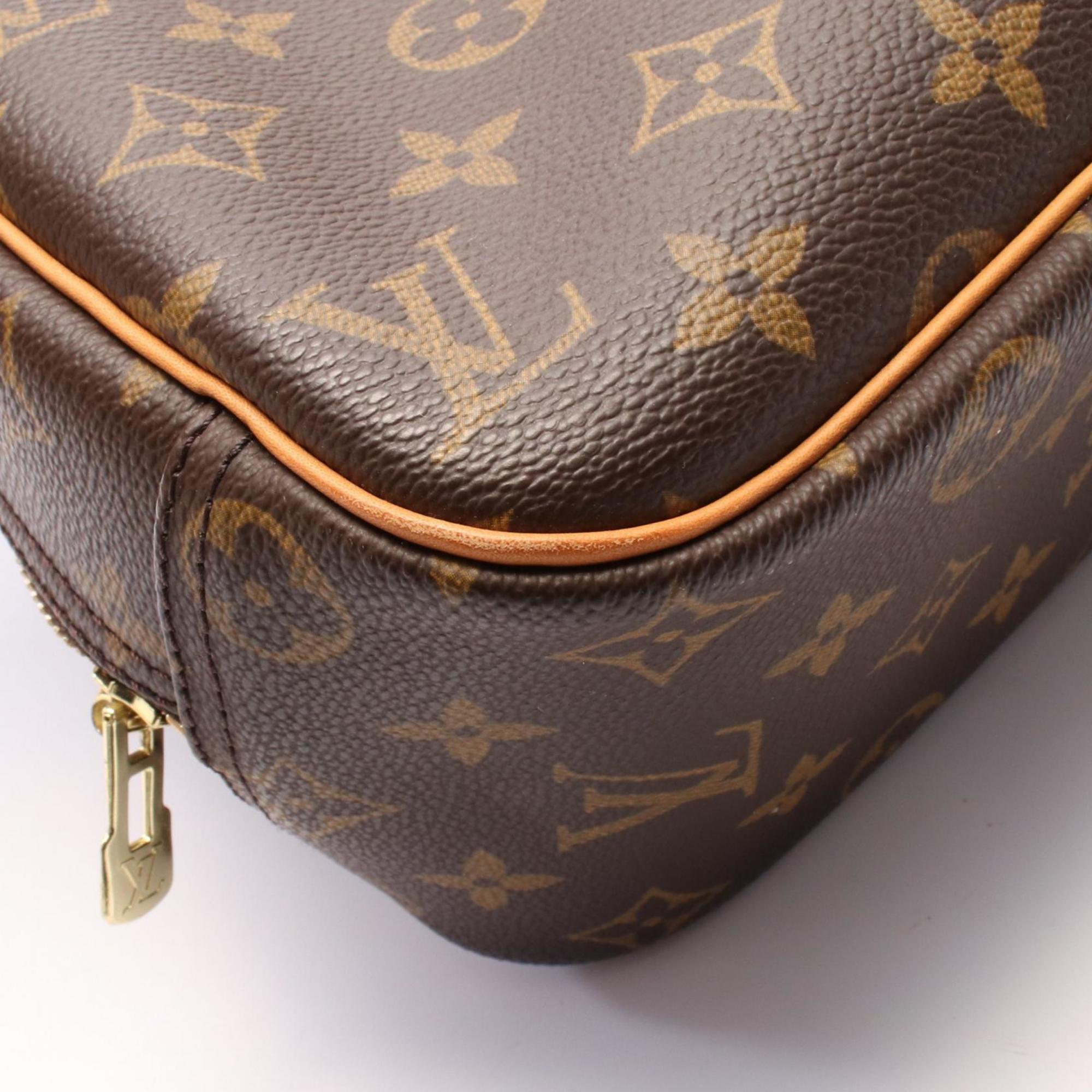 Louis Vuitton Brown Coated Canvas Pvc Monogram Leather Handbag (Pre-Owned)