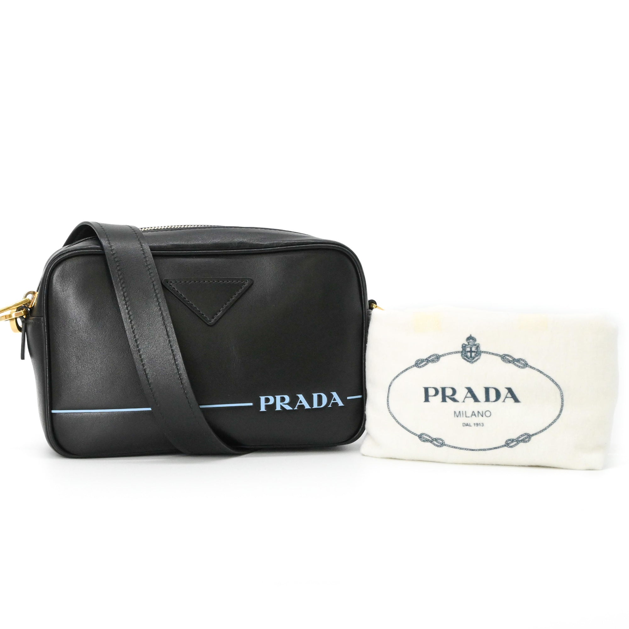 Prada Black Leather Shoulder Bag (Pre-Owned)