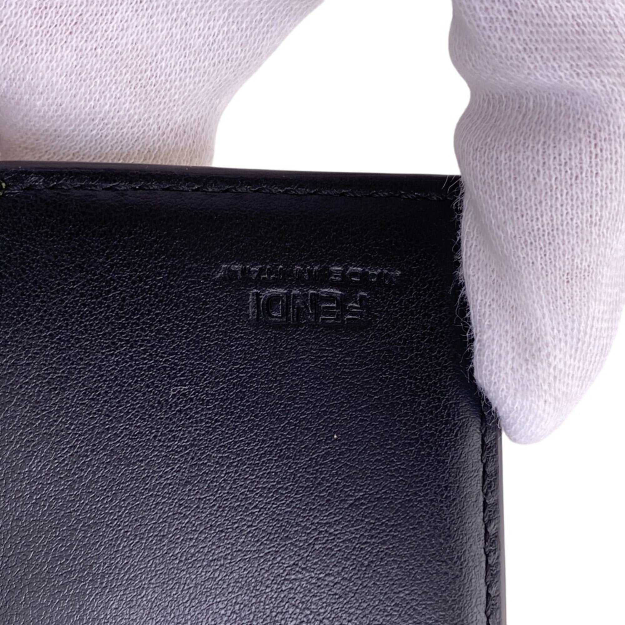Fendi Yellow Leather Wallet (Tri-Fold) (Pre-Owned)