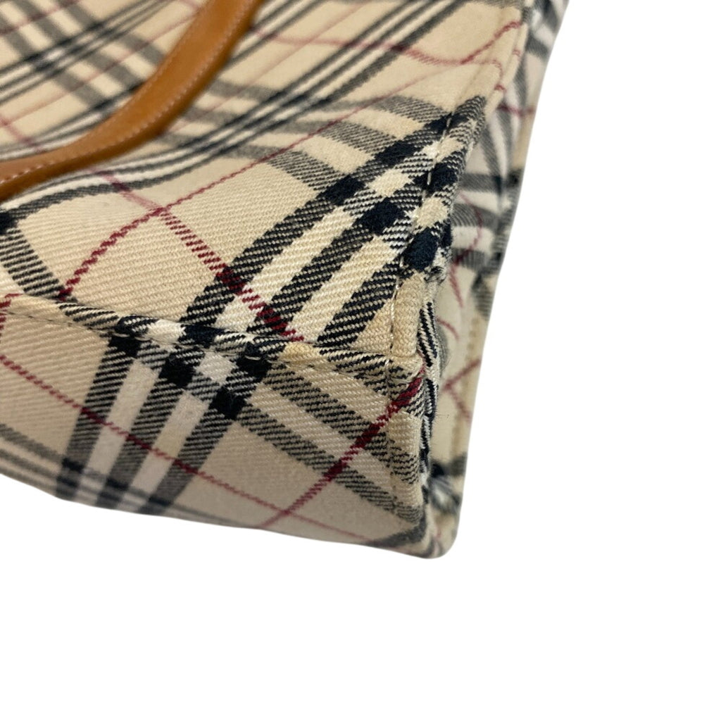 Burberry Beige Canvas Tote Bag (Pre-Owned)