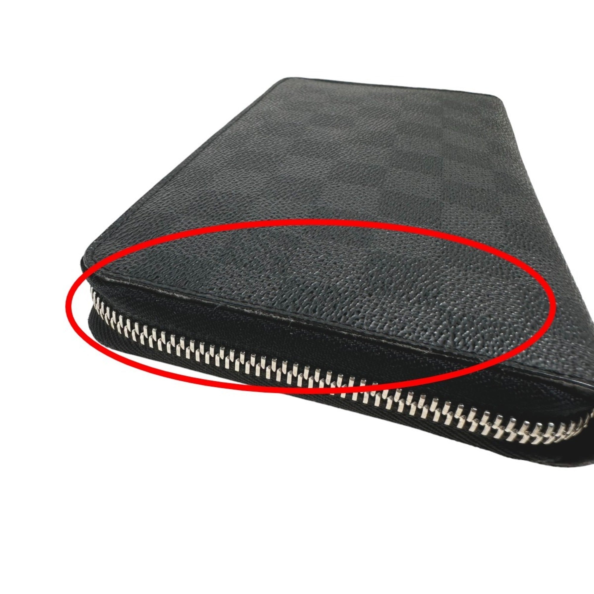 Louis Vuitton Black Damier Graphite Long Wallet (Bi-Fold) (Pre-Owned)