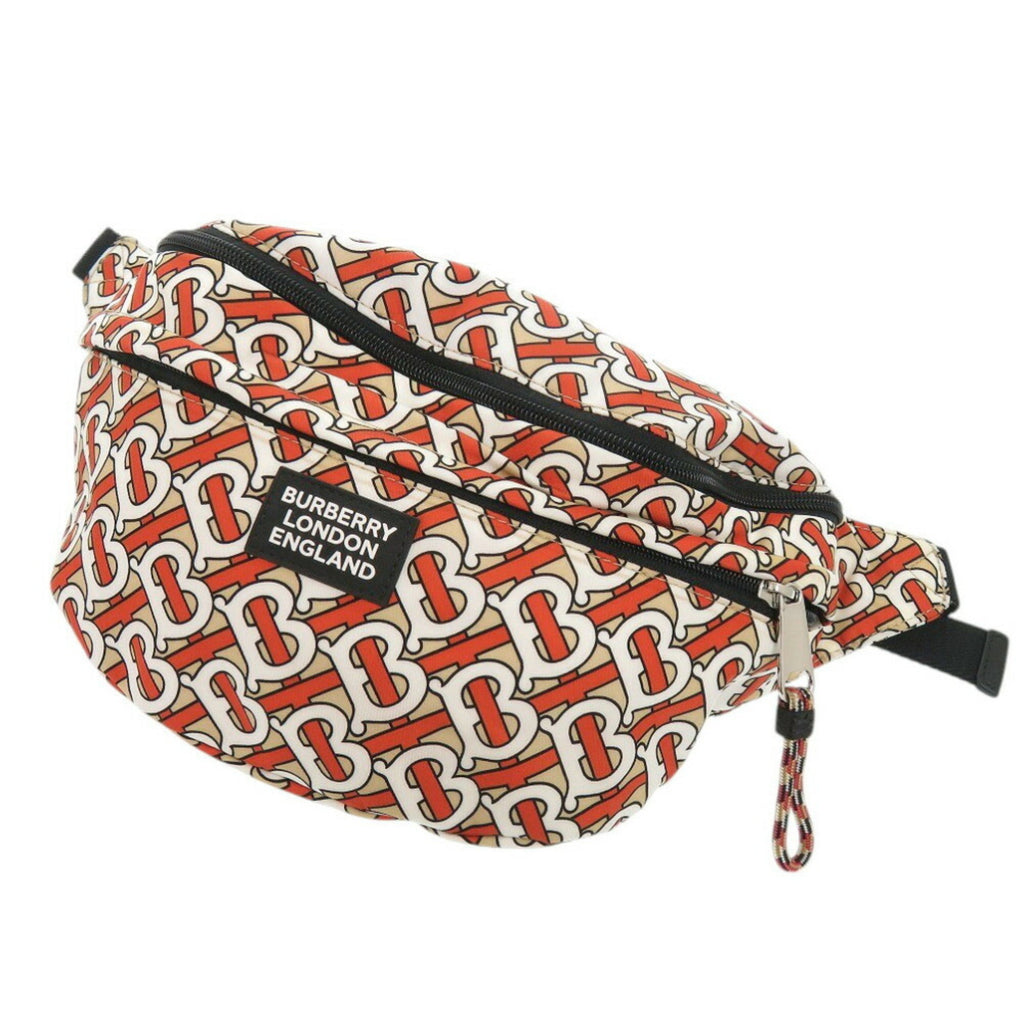 Burberry Black Orange Nylon Pouch (Pre-Owned)
