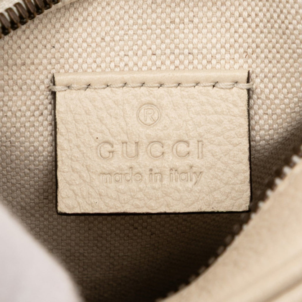 Gucci Ivory Leather Shoulder Bag (Pre-Owned)