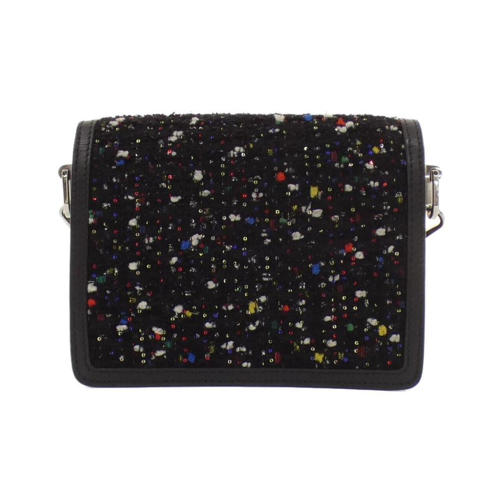 Louis Vuitton Black Tweed Spangles Leather Shoulder Bag (Pre-Owned)